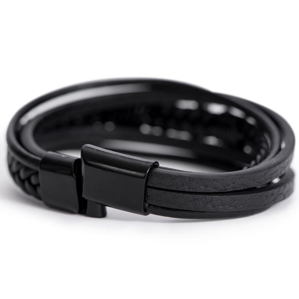 Men's Cross Leather Bracelet: A Timeless Keepsake