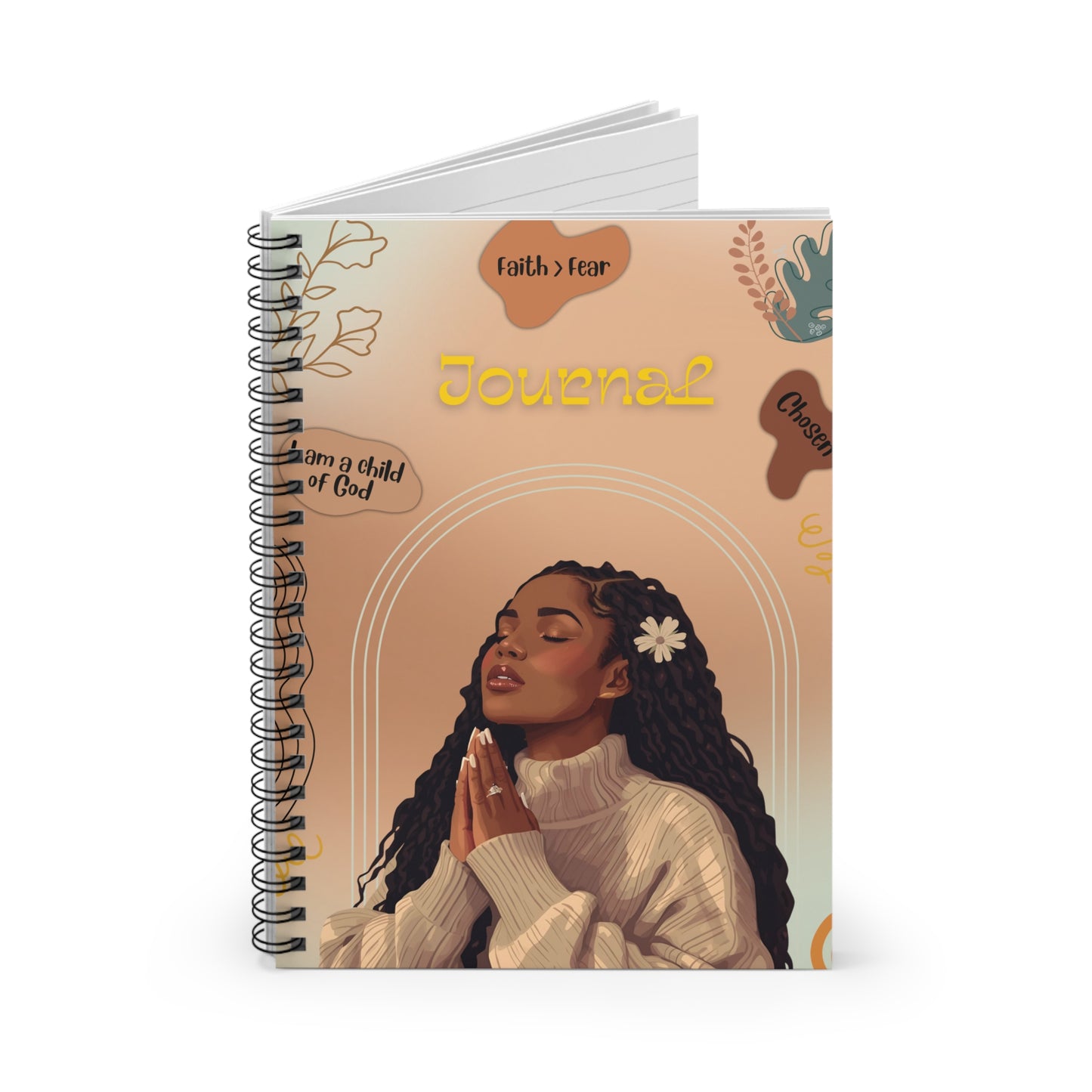 Spiral Notebook - Faith & Fear Journal with Inspirational Design | Perfect Gift for Students, Writers, or Artists, School Supplies, [...]