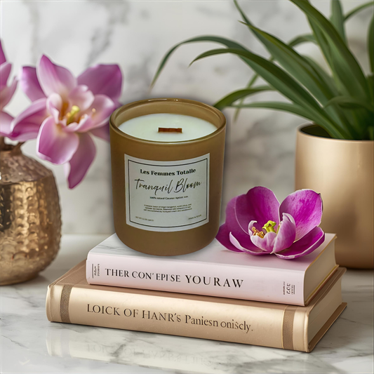 Tranquil Bloom  - 100% Natural Coconut Apricot Wax Candle