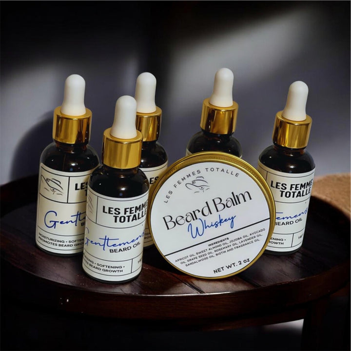 Beard balm and Beard  growth oil gift set