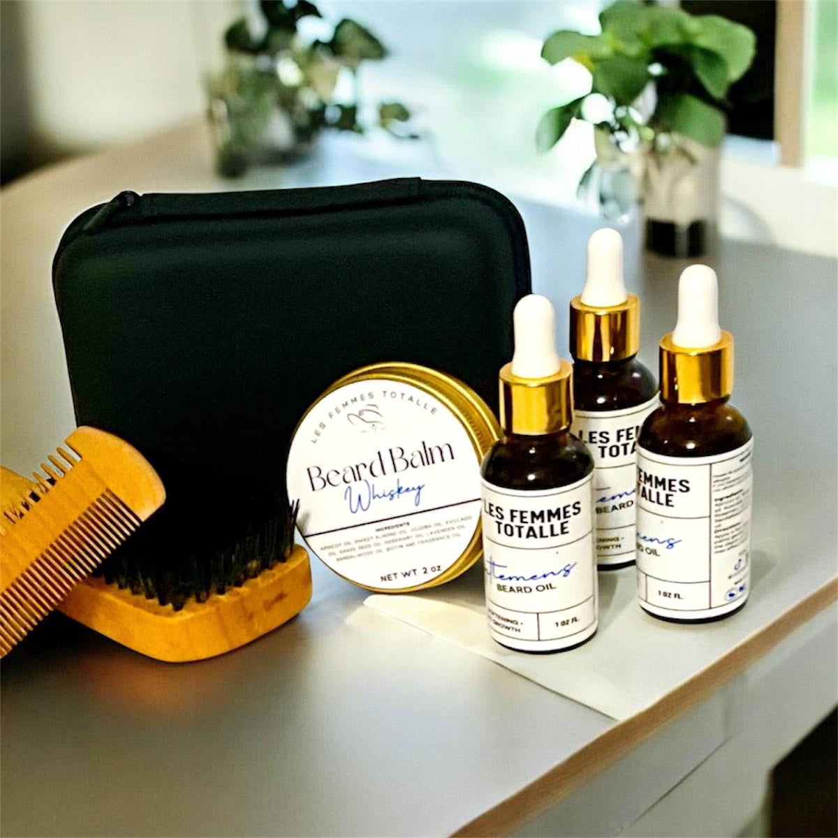 Beard balm and Beard  growth oil gift set