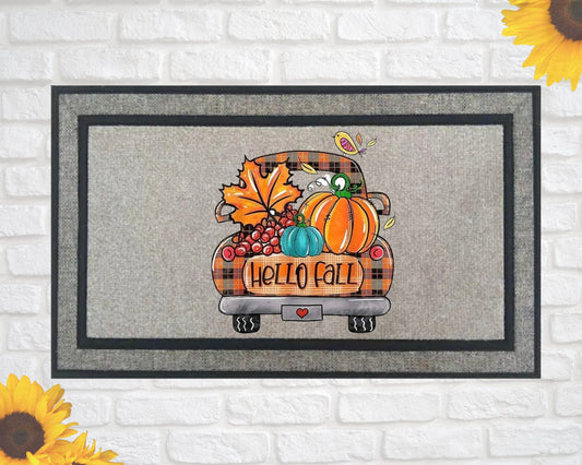 Fall decor Autum decor personalized decor rug welcome doormat custom doormat rug