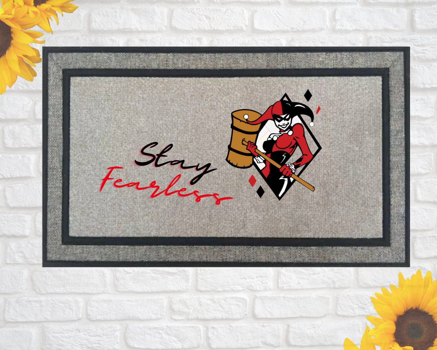 Harley Quinn doormat suicide squad Famous character rug personalized doormat gifts for her gifts for him
