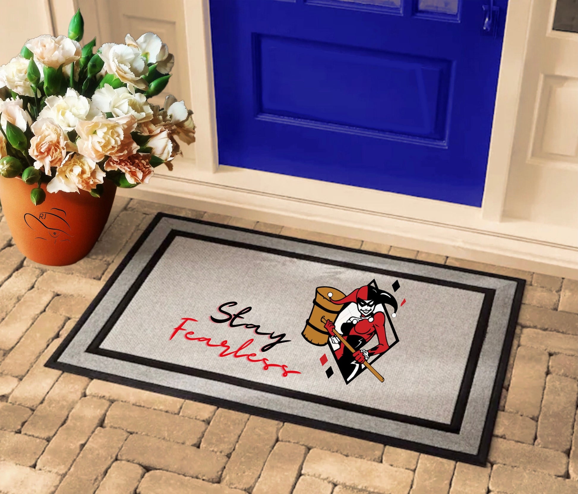 Harley Quinn doormat suicide squad Famous character rug personalized doormat gifts for her gifts for him