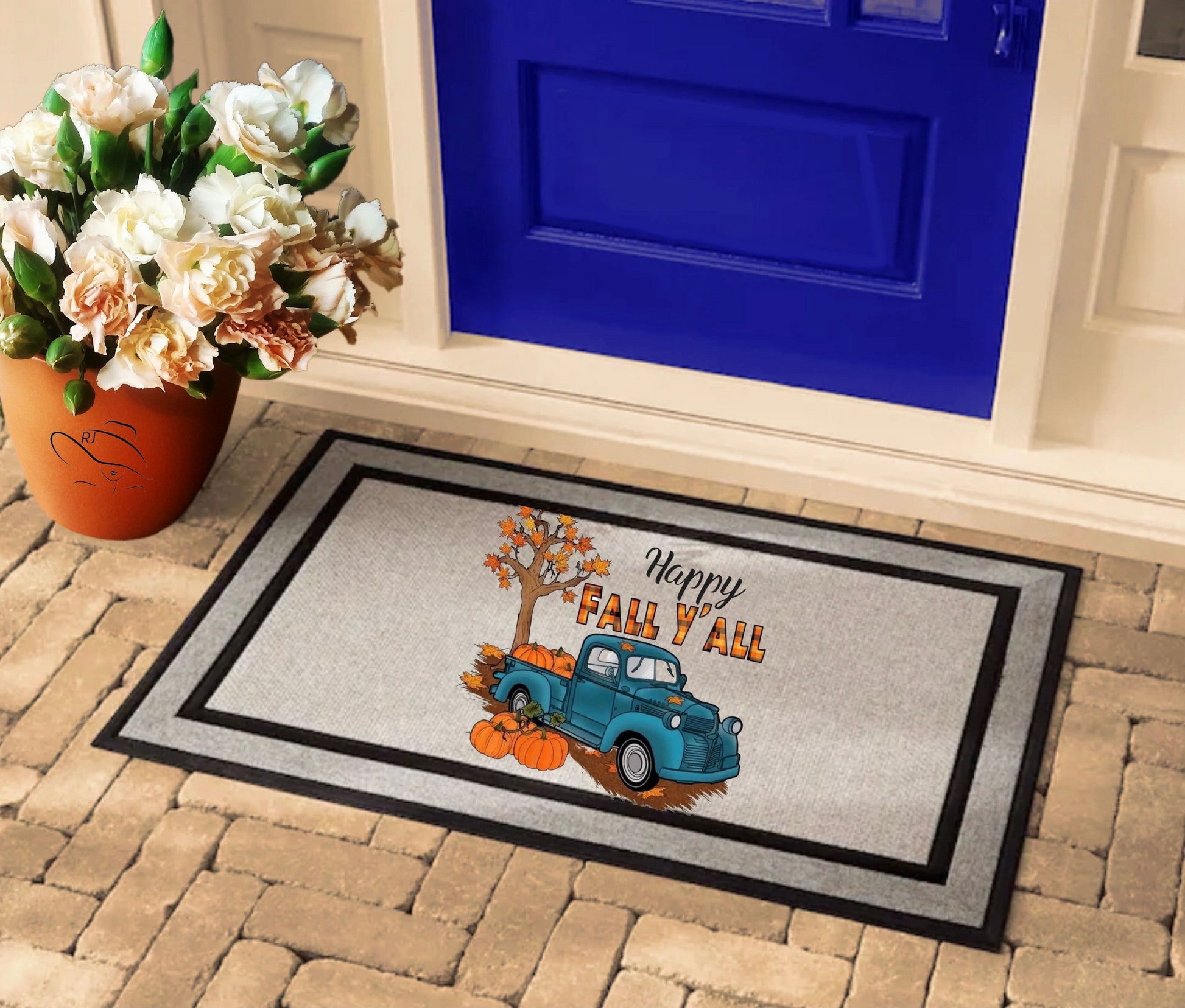 Doormats Fall doormat Autum doormat Custom doormat Personalized mats