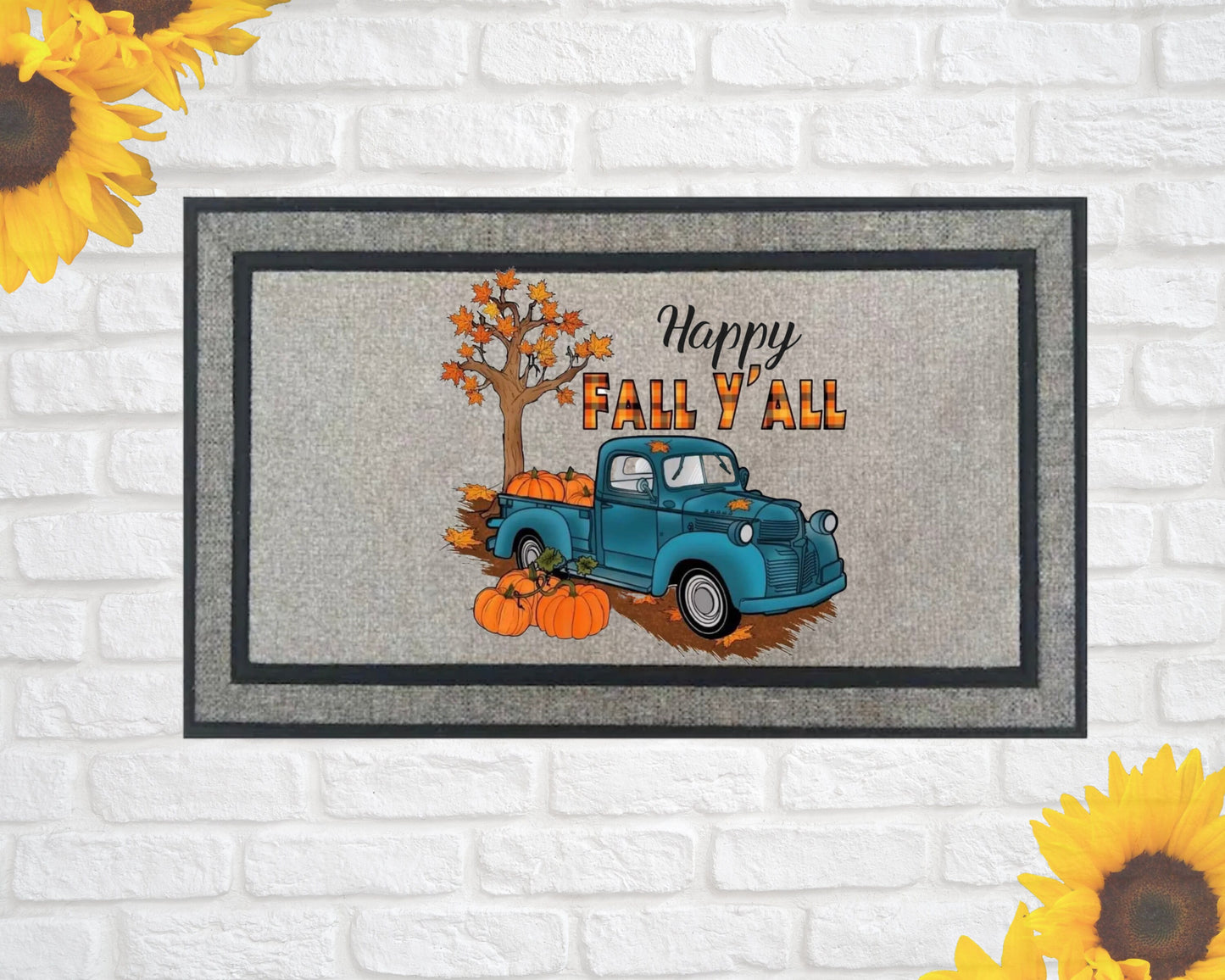 Doormats Fall doormat Autum doormat Custom doormat Personalized mats