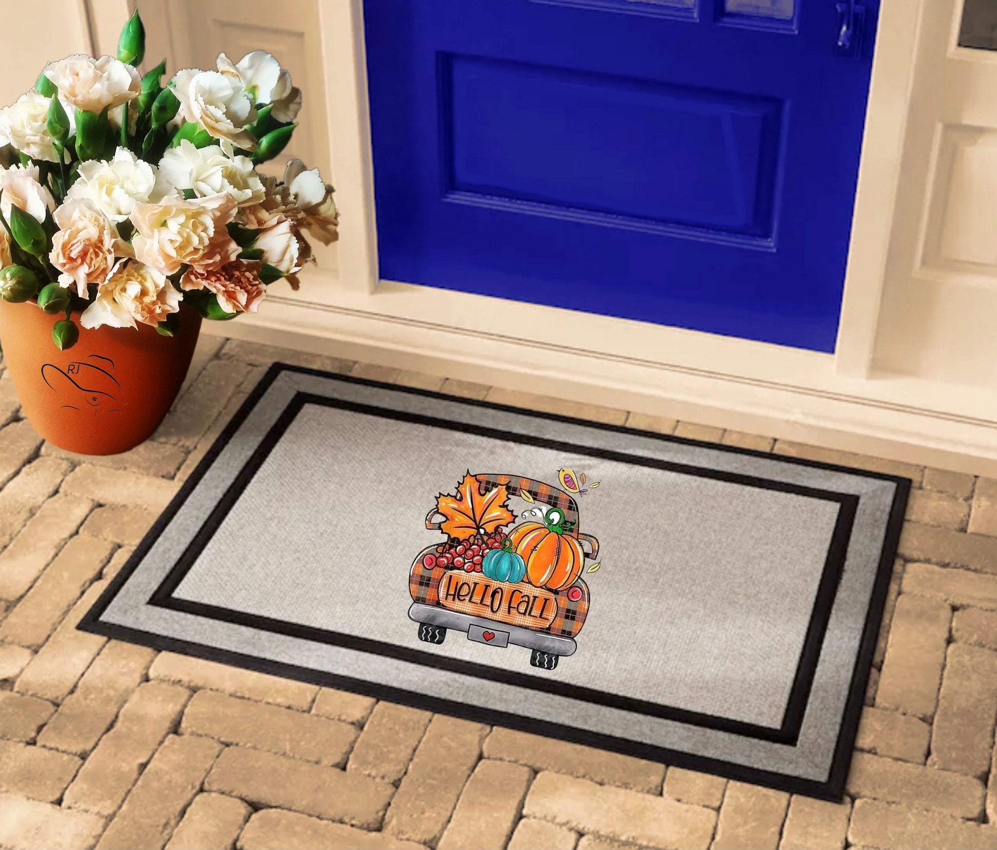 Fall decor Autum decor personalized decor rug welcome doormat custom doormat rug