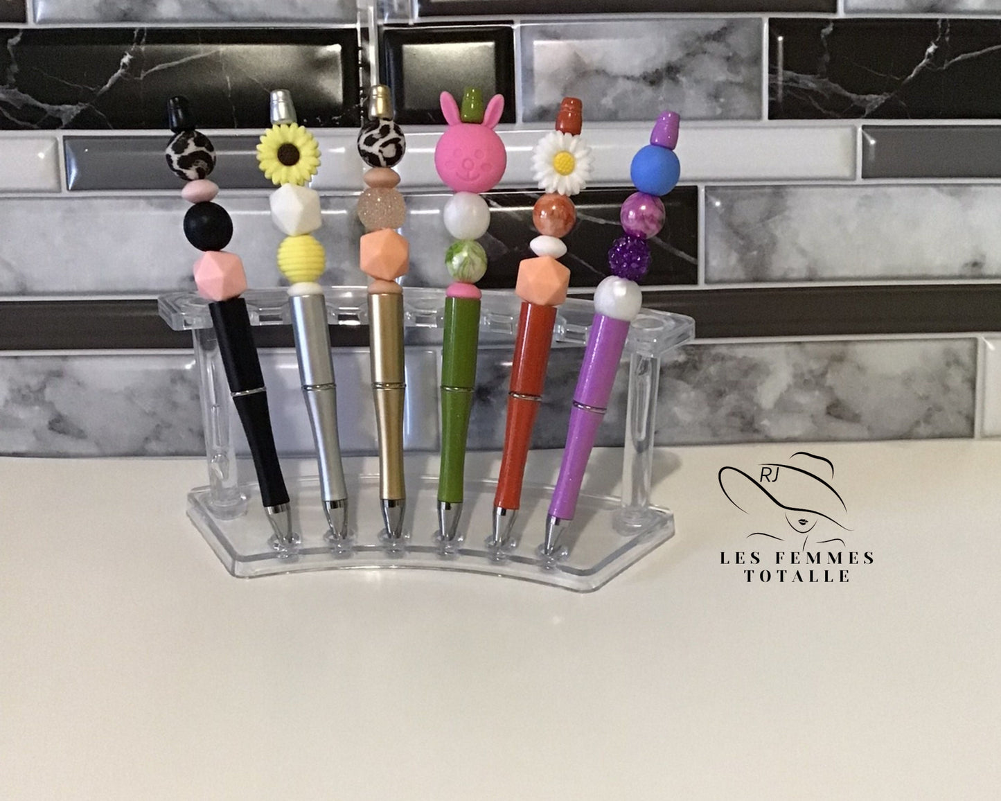 Beaded pen, Jeweled pen, Sunflower pen, Leopard pen, Custom pen, stylish pen, His/Hers gift, ballpoint black ink pen