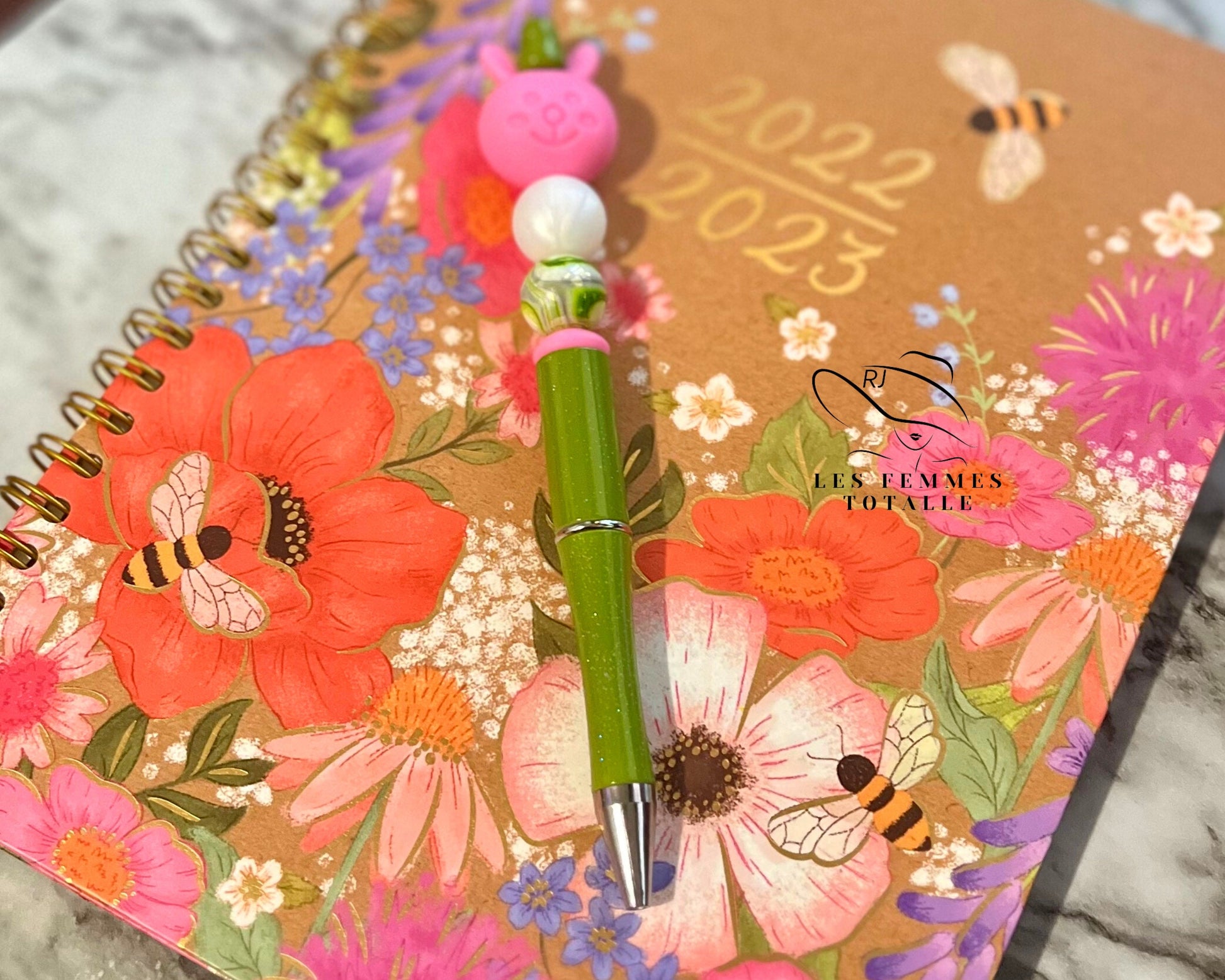 Beaded pen, Jeweled pen, Sunflower pen, Leopard pen, Custom pen, stylish pen, His/Hers gift, ballpoint black ink pen