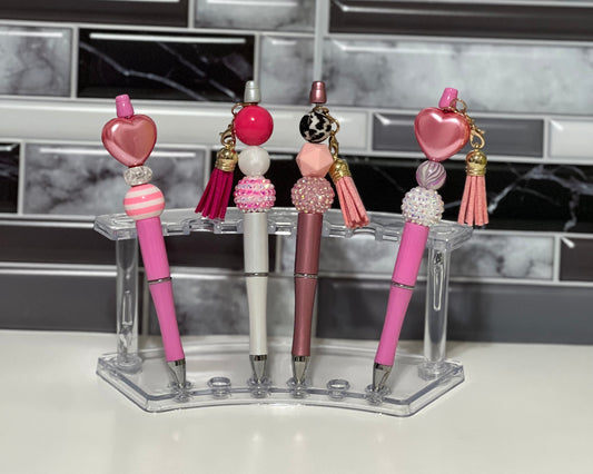 Beaded pens, stylish pens, custom pen, Black ballpoint pen, his and hers gifts, black ink pen