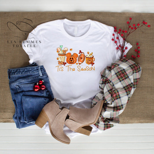 Tis the season, pumpkin latte, Howdy Fall shirt, Plaid Truck Autumn shirt, Howdy Fall, Custom shirt , Fall vibes shirt