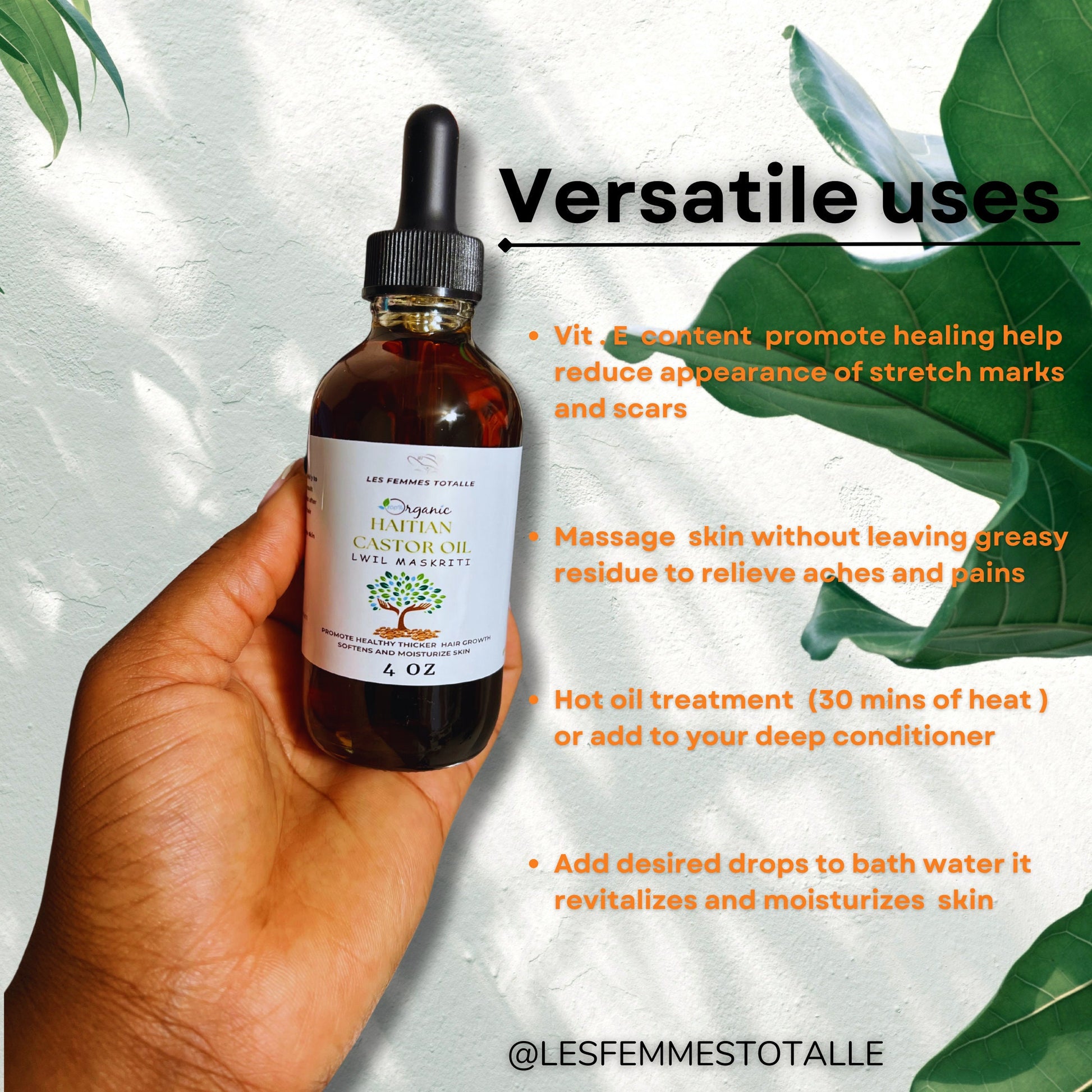 100% ORGANIC Haitian Castor Oil, Lwil Maskriti, Hair growth oil, unrefined Black Haitian castor oil, hair,skin and nails oil