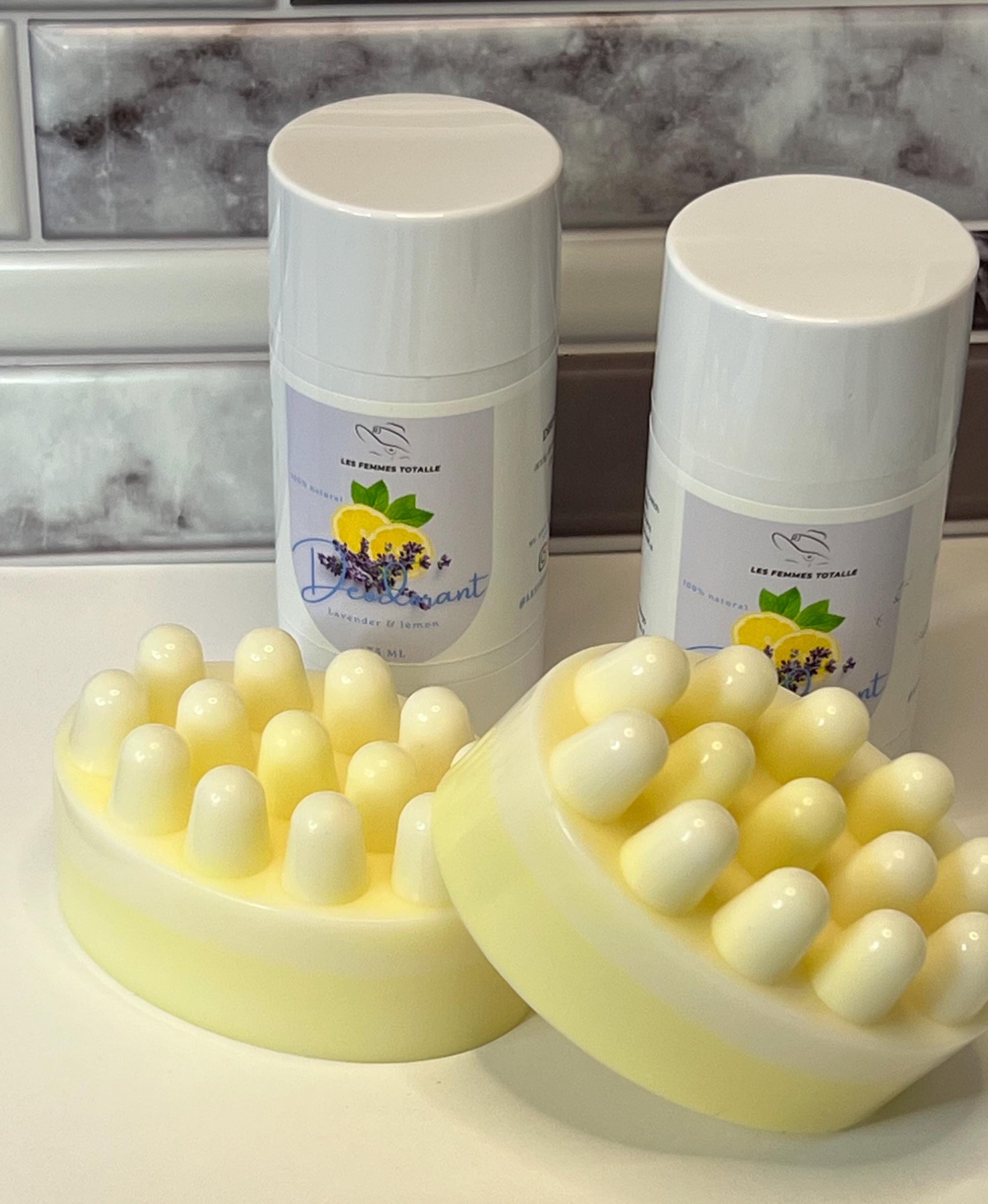 Natural Deodorant - Lemon Lavender, Natural Ingredients, Suitable for All Skin Types, Lightweight Formula