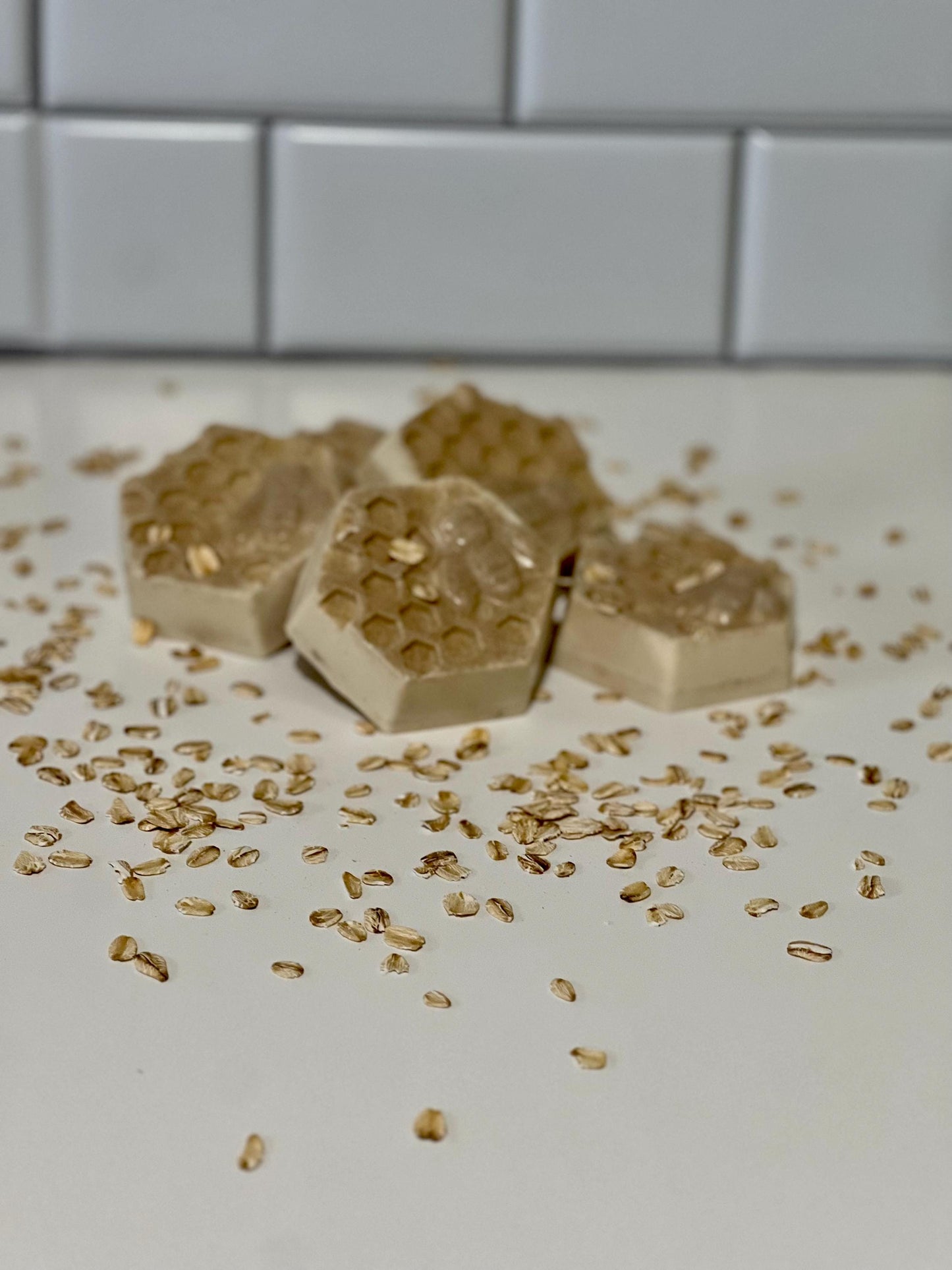 Oatmeal honey natural soap bar
